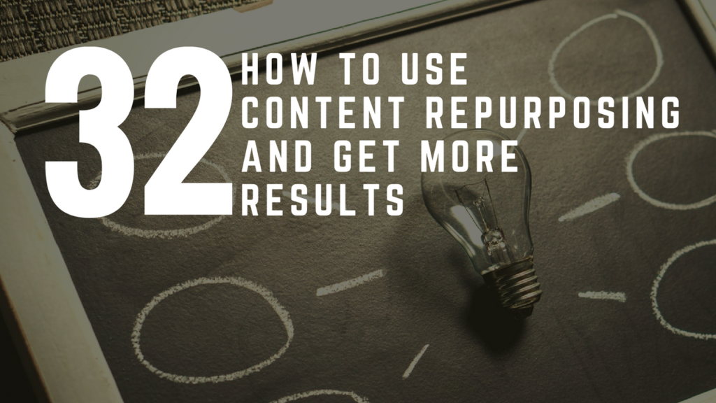 How To Use Content Repurposing And Get More Results