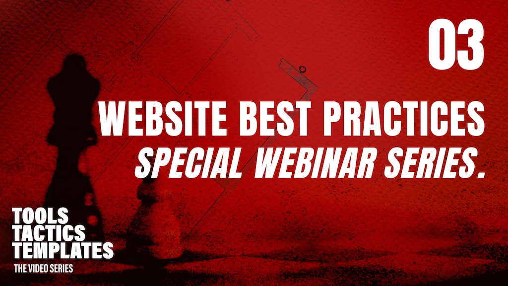 Website Best Practices – Special Webinar Series With Jonny Ross and Pascal Fintoni